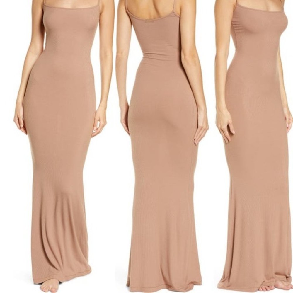 NWOT SKIMS Soft Lounge Long Slip Dress - Sienna